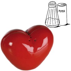 Heart Salt Cellar & Pepperpot