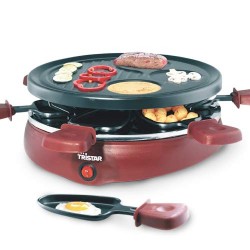 Tristar RA2991 Gourmet Raclette Grill with 6 Pans