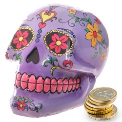 Day of the Dead Skull Money Box