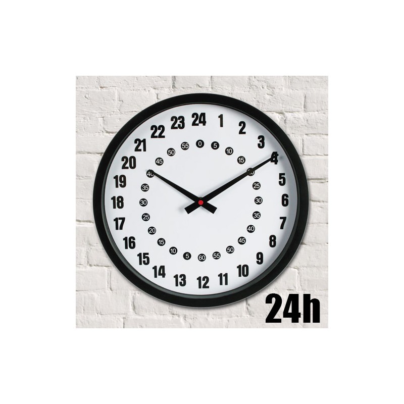 24 hour wall clock