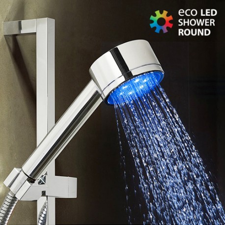 Round Eco LED Light Shower Head