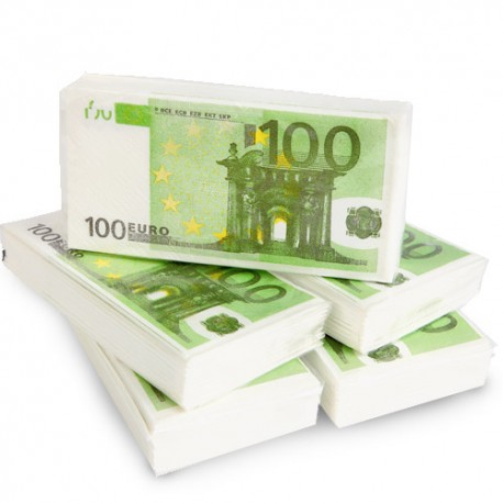 100 Euro Paper Napkins