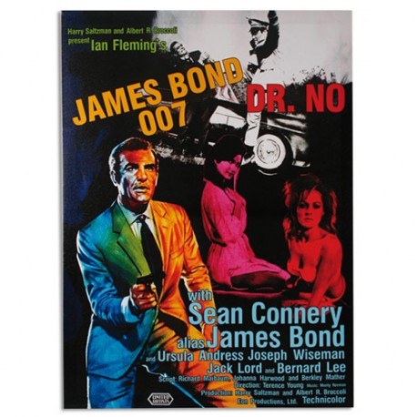 James Bond 007 Dr. No Picture on Linen Canvas 50 x 70