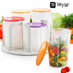 Lock Stock Spin Plastic Containers (49 pieces)