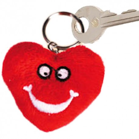Funny Faces Heart Keychain