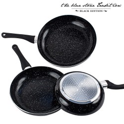 Black Stone Pan Stone Coated Pans (3 Pieces)