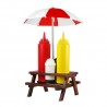 Picnic Table Condiment Set