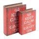 Keep Calm Wooden Book Boxes (2 pieces)