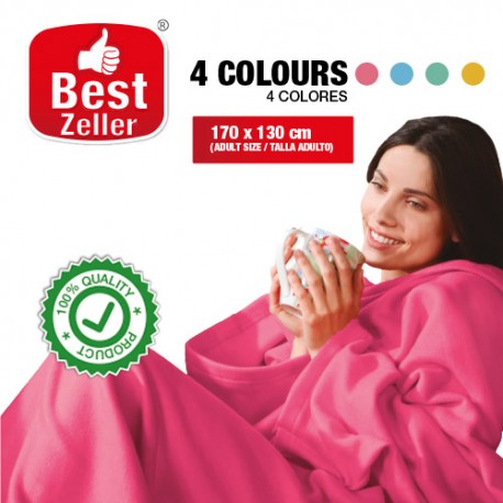 Best Zeller Soft Blanket with Sleeves