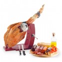 Set of Ham + Sausages + Gourmet Ham Stand + Knife and Sharpener