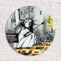 Cities of the World Glass Clock