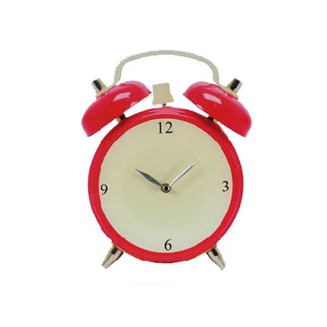 Alarm Clock Glass Wall Clock