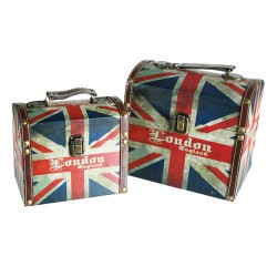 London Wooden Chests (2 pieces)