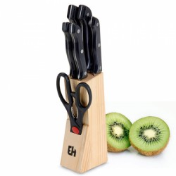 Knife Set with Wooden Block (6 pieces)