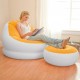 Inflatable Chair with Pouffe