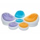 Inflatable Chair with Pouffe