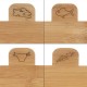 Bamboo Chopping Board Set (5 pieces)