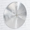 Aluminium World Map Wall Clock