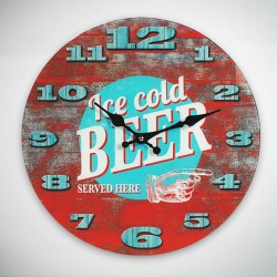 Ice Cold Beer Wall Clock