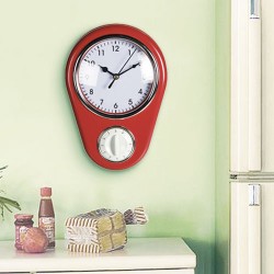 Vintage Wall Clock with Minute Minder