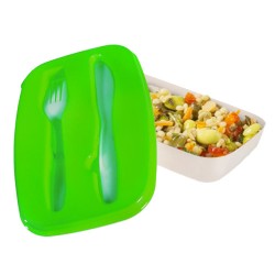 Lunch Box with Plastic Cutlery