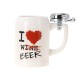 I Love Beer Mug with Bell