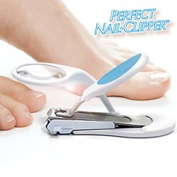 Perfect Nail Clipper LED Nail Cutter with Magnifying Glass