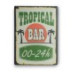 Tropical Bar Metal Sign