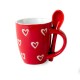 Hearts Mini Mug with Teaspoon