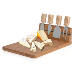 Bamboo Cheese Board Set (5 pieces)