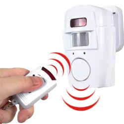 Motion Sensor Alarm with 2 Remote Controls