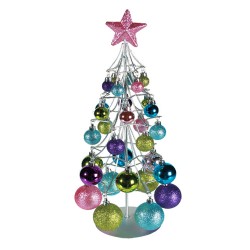 Silver Christmas Tree with Colour Balls