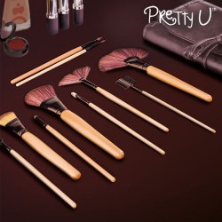 Pretty U Set of 24 Makeup Brushes