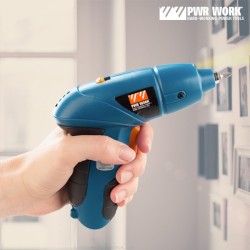 PWR Work Cordless Screwdriver with Accessories