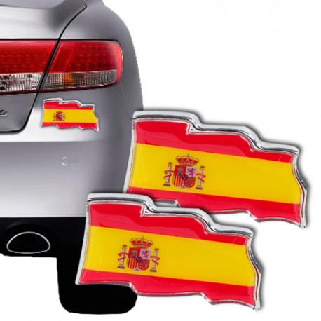 Spanish Flag Car Stickers (pack of 2)