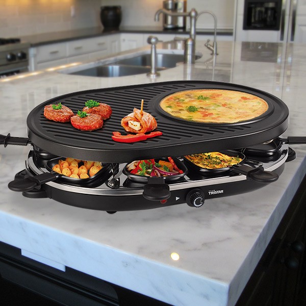 vacuüm Martin Luther King Junior baai Tristar RA2996 Raclette Grill with Crepe Maker - boutique 3000