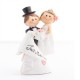 Just Married Bride and Groom Cake Topper