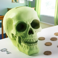 Fluorescent Skull Money Box