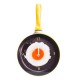 Frying Pan with Fried Egg Glass Wall Clock
